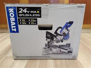 Kobalt 24V Max Compact 7 1/4" DualBevel Miter Saw 0724B-03 Tool Only | eBay
